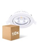 Confezione Multipack 10x Noxion LED Inclinabile Slim Faretti Bianca Il Giro 6W 350lm 60D - 920-930 Dim To Warm | 85mm - IP54 - Dimmerabile - Miglior Resa Cromatica Confezione Multipack 10x Noxion LED Inclinabile Slim Faretti Bianca Il Giro 6W 350lm 60D - 920-930 Dim To Warm | 85mm - IP54 - Dimmerabile - Miglior Resa Cromatica
