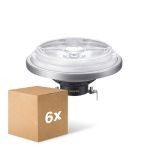 Confezione Multipack 6x Philips MASTER Faretti LED G53 AR111 10.8W 620lm 9D - 930 Luce Calda -  | Miglior Resa Cromatica - Dimmerabile - Sostitutiva 50W Confezione Multipack 6x Philips MASTER Faretti LED G53 AR111 10.8W 620lm 9D - 930 Luce Calda -  | Miglior Resa Cromatica - Dimmerabile - Sostitutiva 50W