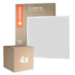 Confezione Multipack 4x Ledvance Pannello A LED Compact Aluminium Bianca 33W 3630lm - 830 Luce Calda -  | 60x60cm - UGR < 19 Confezione Multipack 4x Ledvance Pannello A LED Compact Aluminium Bianca 33W 3630lm - 830 Luce Calda -  | 60x60cm - UGR < 19