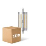 Confezione Multipack 10x Philips Corepro LED Lineair R7s 118mm 17.5W 2460lm - 840 Bianco Freddo | Dimmerabile - Sostitutiva 150W Confezione Multipack 10x Philips Corepro LED Lineair R7s 118mm 17.5W 2460lm - 840 Bianco Freddo | Dimmerabile - Sostitutiva 150W