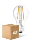 Confezione Multipack 4x Ledvance Classic LED E27 Pera Filamento Chiara 11W 1521lm - 827 Bianco Molto Caldo | Dimmerabile - Sostitutiva 100W Confezione Multipack 4x Ledvance Classic LED E27 Pera Filamento Chiara 11W 1521lm - 827 Bianco Molto Caldo | Dimmerabile - Sostitutiva 100W