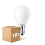 Confezione Multipack 10x Philips Corepro LED Lustre E14 Sferica Ghiaccio 6.5W 806lm - 827 Bianco Molto Caldo | Sostitutiva 60W Confezione Multipack 10x Philips Corepro LED Lustre E14 Sferica Ghiaccio 6.5W 806lm - 827 Bianco Molto Caldo | Sostitutiva 60W