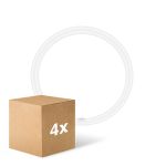 Confezione Multipack 4x Ledvance Tubo LED T9 Value Circolare (EM/Mains) 24W 2900lm - 840 Bianco Freddo | Sostitutiva 40W Confezione Multipack 4x Ledvance Tubo LED T9 Value Circolare (EM/Mains) 24W 2900lm - 840 Bianco Freddo | Sostitutiva 40W