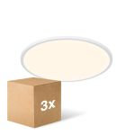 Confezione Multipack 3x Nordlux Lampada Da Soffitto A LED Oja 42 Bianca 19W 2100lm 120D - 830-840 CCT | Night Mode - IP20 Confezione Multipack 3x Nordlux Lampada Da Soffitto A LED Oja 42 Bianca 19W 2100lm 120D - 830-840 CCT | Night Mode - IP20