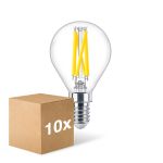 Confezione Multipack 10x Philips MASTER LED E14 Sferica Filamento Chiara 5.9W 806lm - 922-927 Dim To Warm | Miglior Resa Cromatica - Dimmerabile - Sostitutiva 60W Confezione Multipack 10x Philips MASTER LED E14 Sferica Filamento Chiara 5.9W 806lm - 922-927 Dim To Warm | Miglior Resa Cromatica - Dimmerabile - Sostitutiva 60W