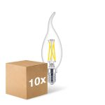 Confezione Multipack 10x Philips MASTER LED E14 Piegato-tip Candela Filamento Chiara 2.5W 340lm - 922-927 Dim To Warm | Miglior Resa Cromatica - Dimmerabile - Sostitutiva 25W Confezione Multipack 10x Philips MASTER LED E14 Piegato-tip Candela Filamento Chiara 2.5W 340lm - 922-927 Dim To Warm | Miglior Resa Cromatica - Dimmerabile - Sostitutiva 25W