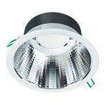 Philips Downlight LED Coreline DN142B Aluminium Bianca 9.8W 1200lm 60D - 840 Bianco Freddo | Ritaglio 155mm - IP54 - UGR<19 Philips Downlight LED Coreline DN142B Aluminium Bianca 9.8W 1200lm 60D - 840 Bianco Freddo | Ritaglio 155mm - IP54 - UGR<19