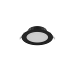 Noxion Downlight LED Hera Piatto Incasso Nero 9W 900lm 80D - 827-830-840 CCT | 146mm - Ritaglio 120mm Noxion Downlight LED Hera Piatto Incasso Nero 9W 900lm 80D - 827-830-840 CCT | 146mm - Ritaglio 120mm