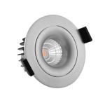 Noxion Faretti LED Leda Inclinabile Aluminium 6W 400lm 36D - 927 Bianco Molto Caldo | Ritaglio 83mm - IP44 - Miglior resa cromatica - Dimmerabile Noxion Faretti LED Leda Inclinabile Aluminium 6W 400lm 36D - 927 Bianco Molto Caldo | Ritaglio 83mm - IP44 - Miglior resa cromatica - Dimmerabile