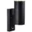 Nordlux Tin Luce Da Parete Metallo Nero Up & Down | Adatto per 2x GU10 - con Sensor