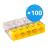 Confezione Multipack 100x Wago 2273-205 Morsettiera Compatto | 5 Filo Connessione -