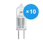 Confezione Multipack 10x Osram Alogene G4 Capsule Halostar Starlite 5 W