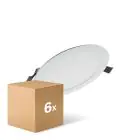 Confezione Multipack 6x Ledvance Downlight LED Value DN180 17W 1350lm 110D - 830 Luce Calda -  | 192mm